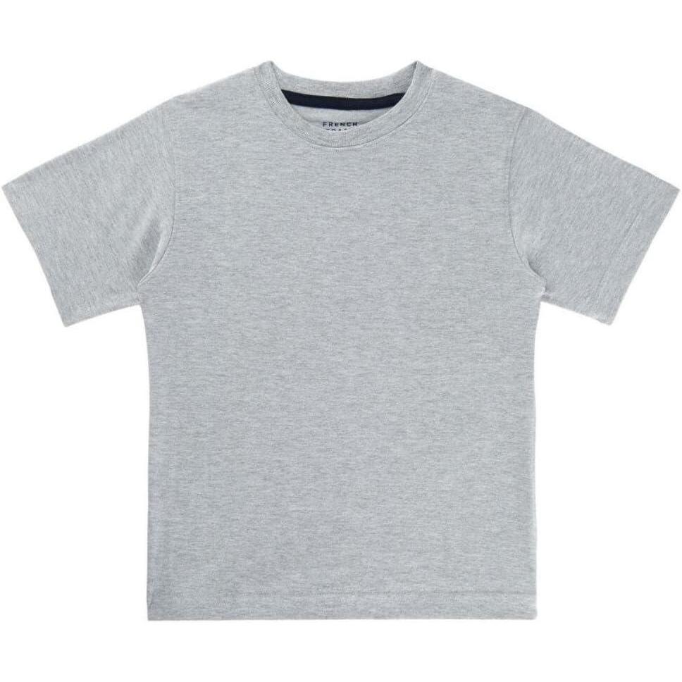 French Toast Boys Short Sleeve Crewneck Tee T Shirt(School Heather Grey)